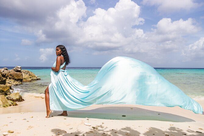 1 Hour Private Flying Dress Photoshoot in Curacao - The Experience in Detail