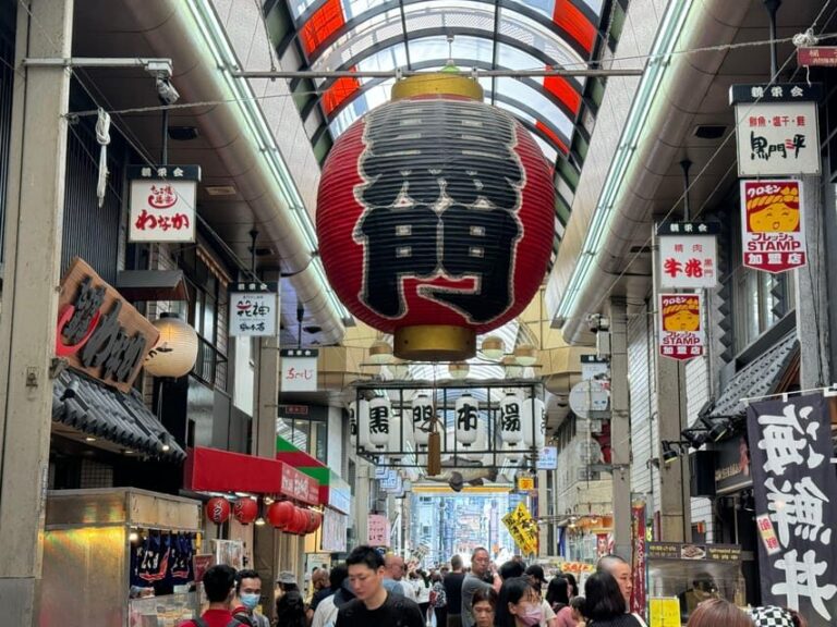 Osaka: Kuromon Market 1.5-Hour Seafood & Street Food Tour - Private vs. Group Tour