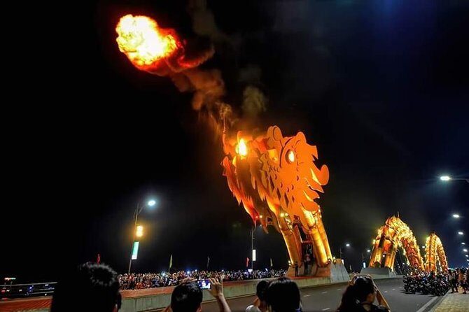 DA NANG NIGHT LIFE Tour with MARBLE MOUNTAIN & LADY BUDDHA STATUE, DRAGON BRIDGE - Transportation and Duration