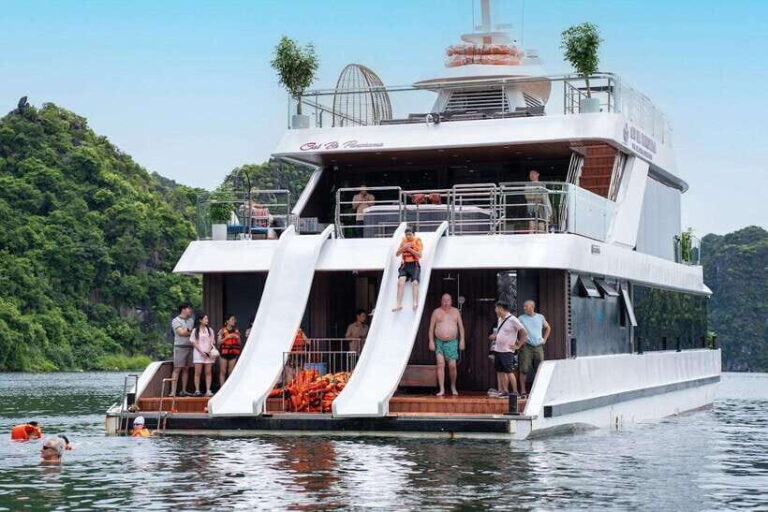 D'Charme Luxury Day Cruise Discover the Stunning Lan Ha Bay - Exploring Viet Hai Village and Cat Ba National Park