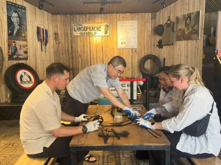 Hanoi: Tire Sandal Workshop with Crafting Experience - Practical Details and Tips