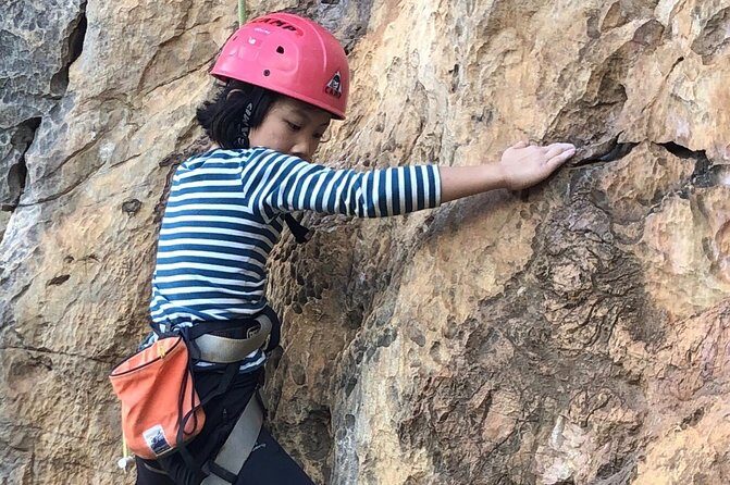 Rock Climbing guiding, top rope climbing includes full climbing gears and shoe. - Who Should Consider This Tour?